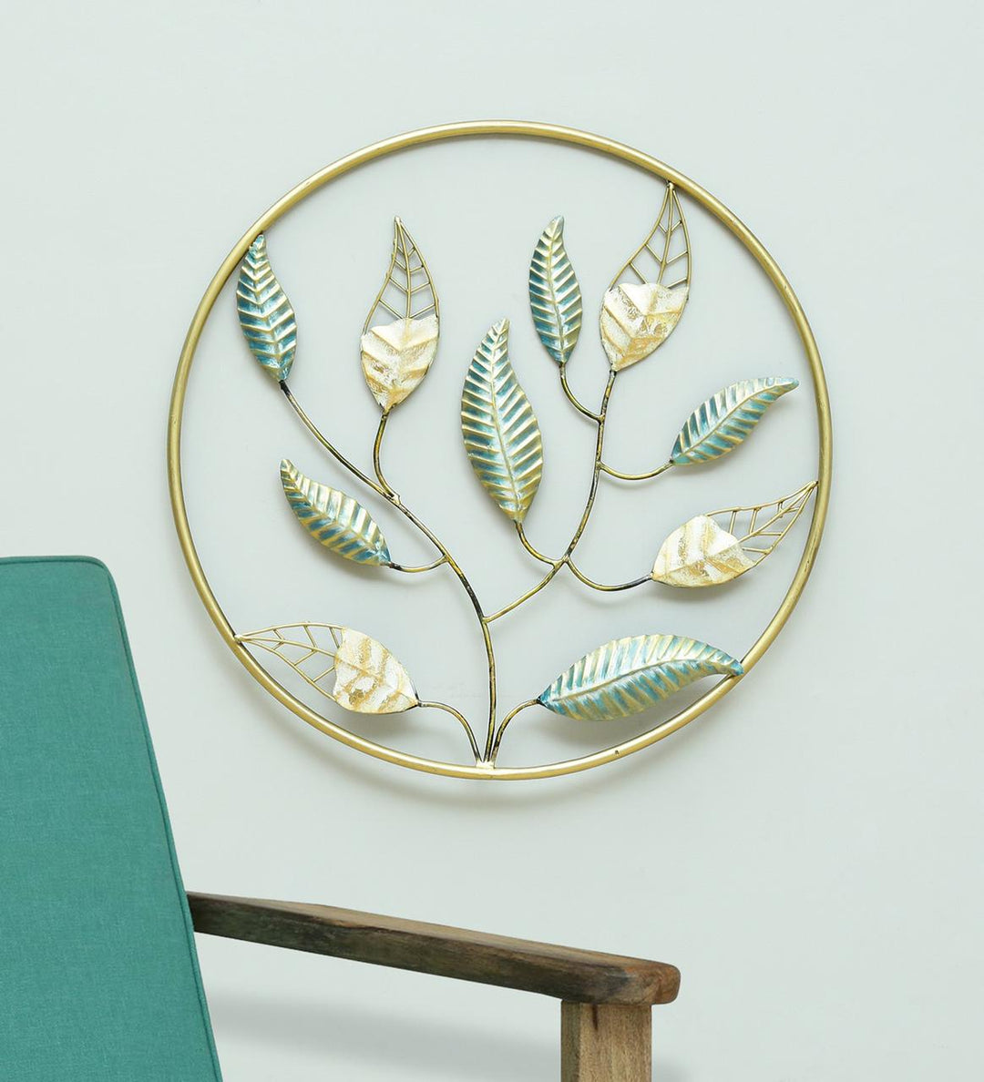 Circle Ash Leaves Wall Decor