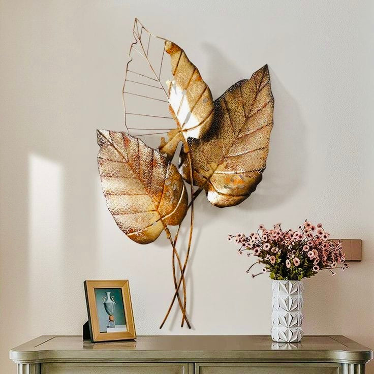 Basil Leaves Metal Wall Decor