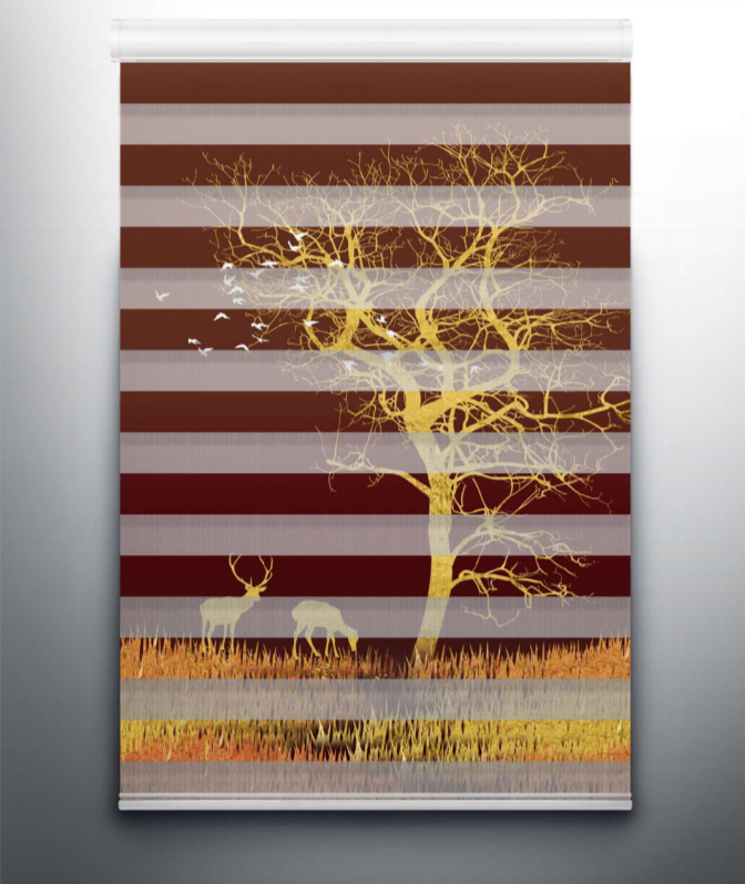 Golden Tree Digital Blinds
