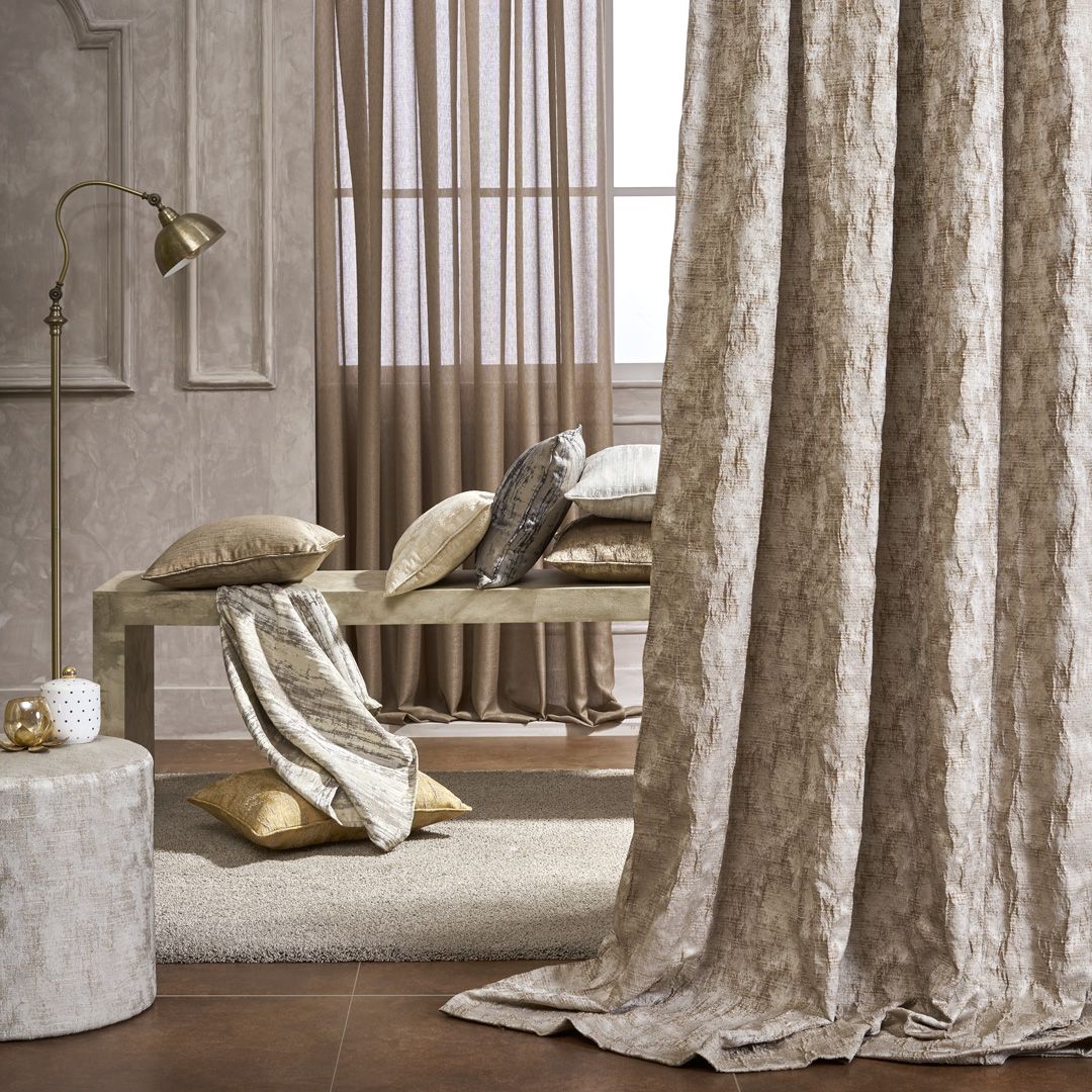 Lurex Textured Jacquard Curtain SA