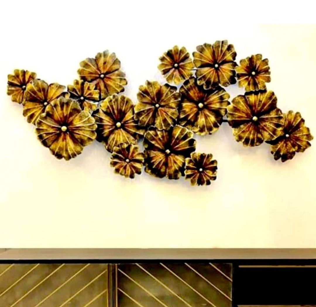 A'La Mode Flowers Metal Wall Art