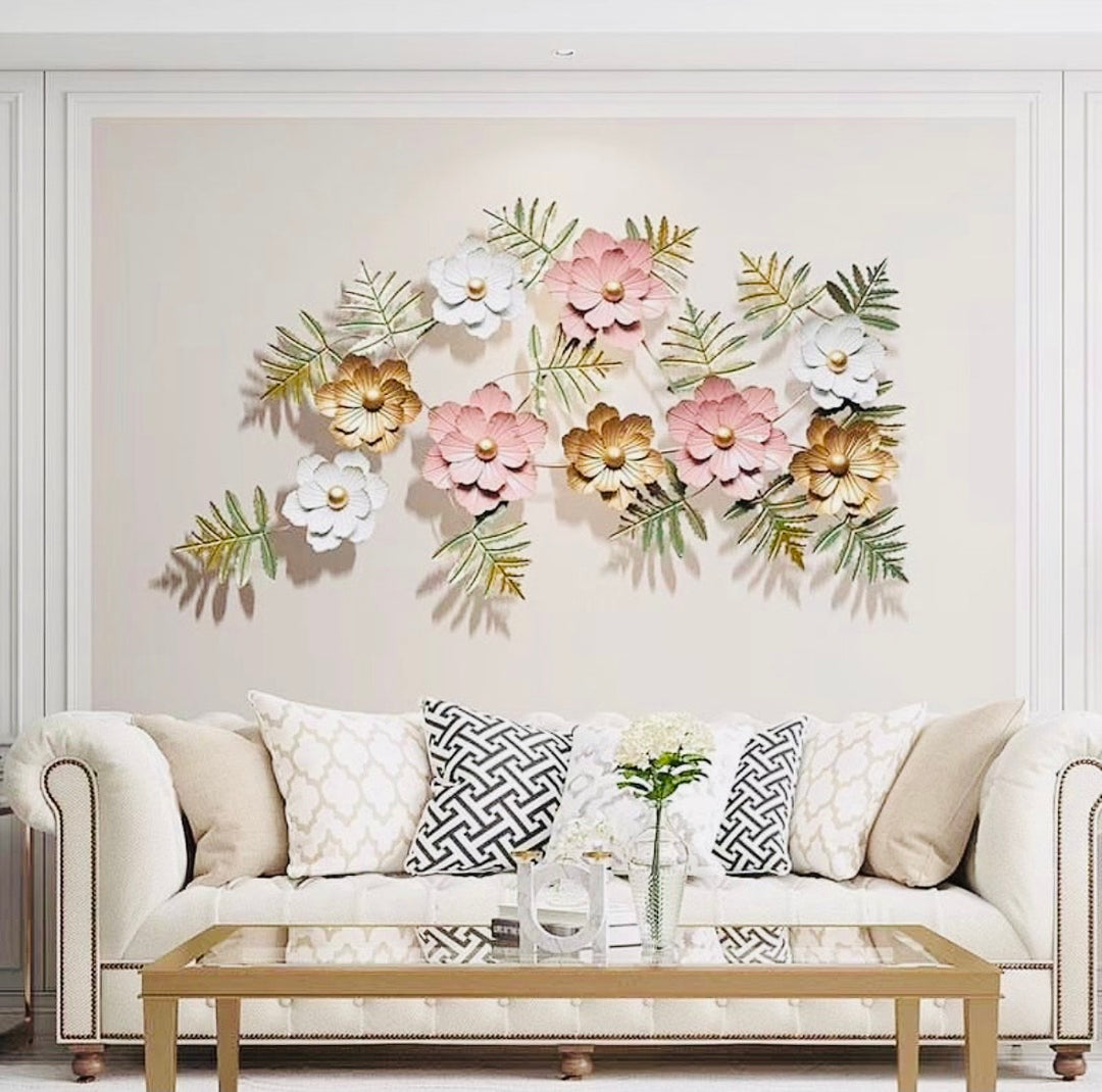 Aster Floral Metal Wall Art