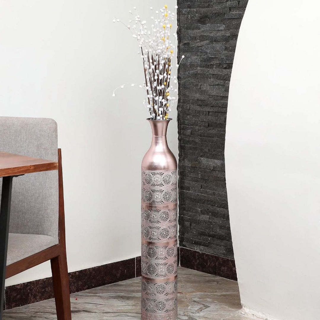 Leo Flower Metal Vase