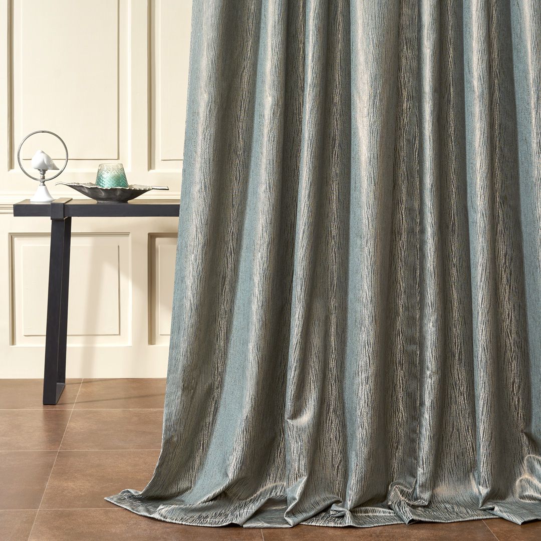 Satin Textured Foil Printed SA Curtain
