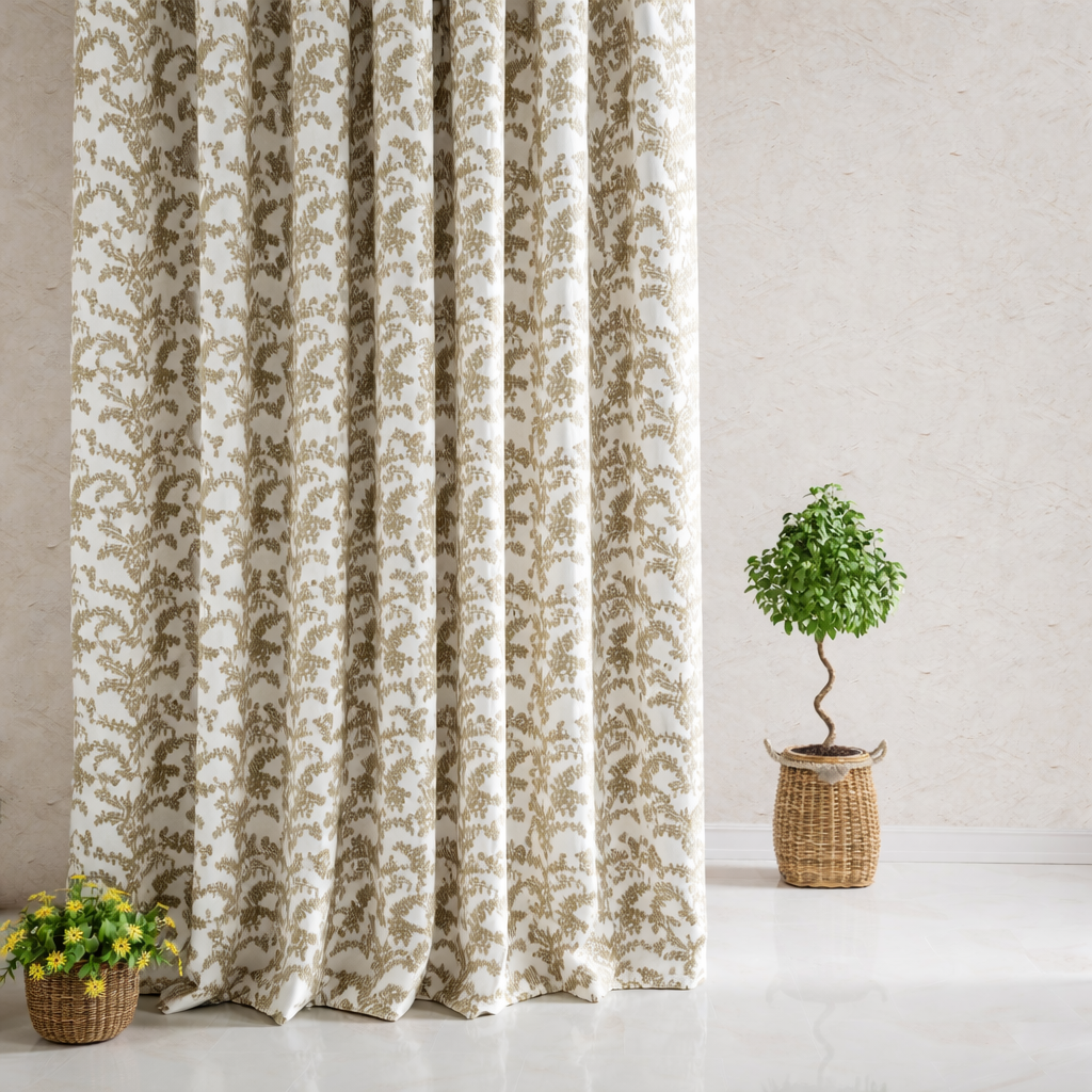 10 Olive Branch Botanical Curtain - Image 1