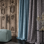 Royal Damask & Slate Slate Duo Curtain