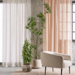 Duo-Tone Ether Panels Sheer Curtain