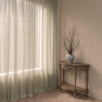 Sage Whisper Linen Sheer Curtain