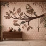 Artistic Bird & Bloom