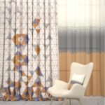 Customize Modern Geometry Curtain