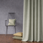 Moss Velvet Statement Curtain