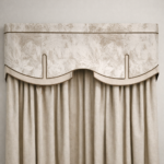 Luxury Botanical Fabric Curtain Pelmet