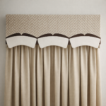 Modern Chevron Pattern Curtain Pelmet